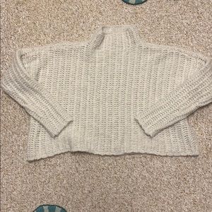 Knit cropped box sweater